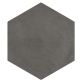 Sample-Ava Charcoal Black 8" Hexagon Matte Porcelain Tile
