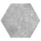 Sample-Terra Pompeii Gris Gray 8" Hexagon Matte Porcelain Tile