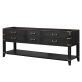 Calico Black Oak 84" Double Vanity without Top