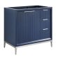 Bungalow Navy and Silver 36" Single Vanity without Top
