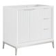 Bungalow White and Silver 36" Single Vanity without Top