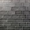 Sample-Nabi Gunmetal 3x6 Crackled Glass Wall Tile