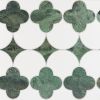 Sample-Layla Verde Polished Marble Mosaic Tile