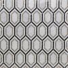 Sample-Infinity Carrara & Lagos Hexagon Marble Polished Mosaic Tile