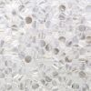 Sample-Oyster White Pearl Penny Round Polished Mosaic Tile