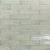 Sample-Cadenza Thunder Gray 2x9 Glossy Clay Brick Tile