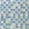 Sample-Coastal Seaside Blue 1x1 Squares Beached Frosted Glass Tile