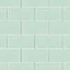 Sample-Loft Seafoam 3x6 Frosted Glass Subway Wall Tile 