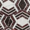 Mezzo Bordeaux Red Polished Marble Mosaic Tile
