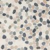 Sample-Nature Round Raja Blend Pebble Honed Mosaic Tile