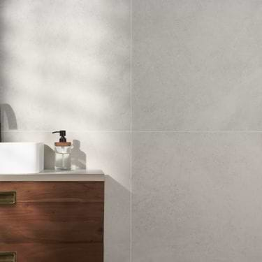 New Rock Perla White 24x24 Matte Porcelain Tile