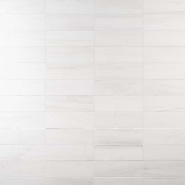 Bianco Dolomite Premium White 4x12 Honed Marble Subway Tile