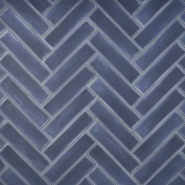 Artblock Denim Blue 4x16 Matte Porcelain Tile by Stacy Garcia