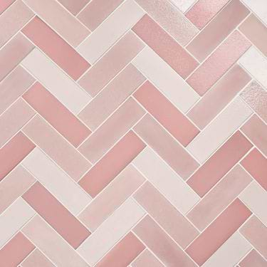 Color One Terra Blend Pink 2x8 Cement & Lava Stone Subway Tile