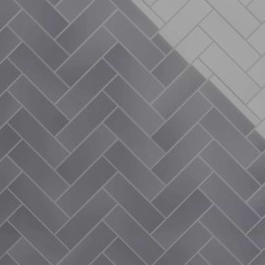 Loft Ash Gray 4x12 Polished Glass Subway Tile