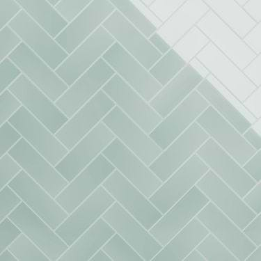 Loft Seafoam Green 4x12 Polished Glass Subway Tile