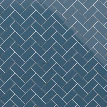 Park Hill Blue 3x6 Polished Porcelain Subway Tile