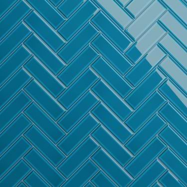 Rise Marine Blue 4x12 Beveled Glossy Ceramic Subway Tile