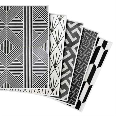 Sample Bundle 5 Best Selling Black and White Tiles