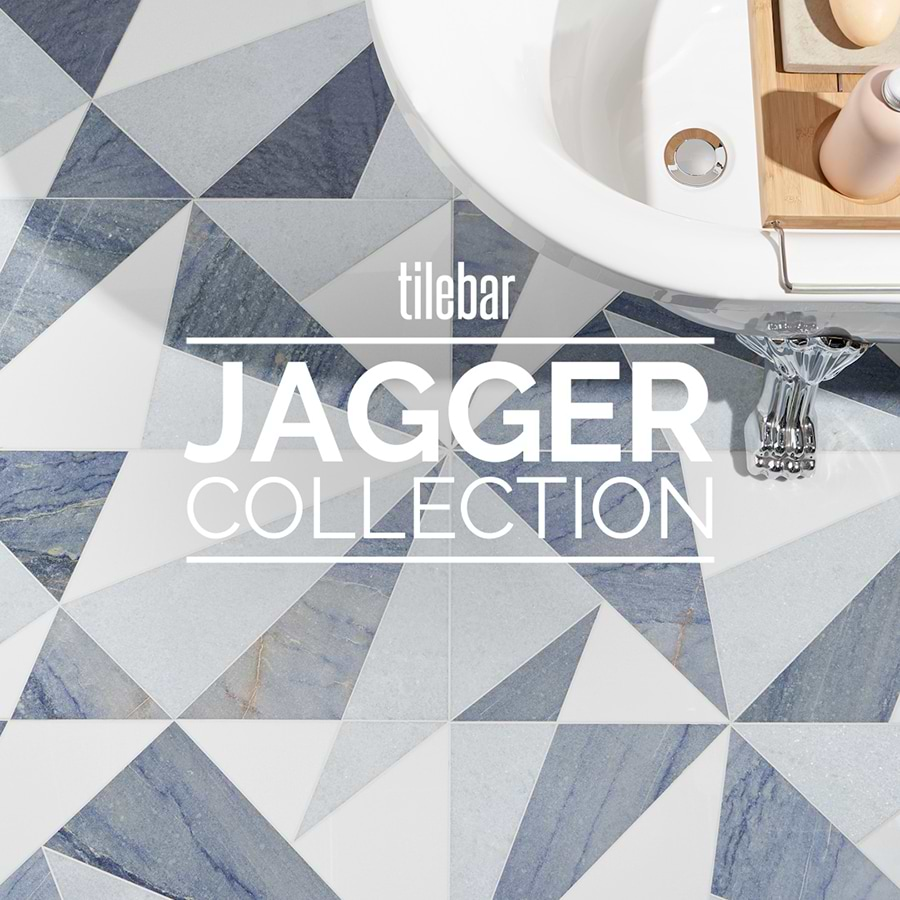 Jagger Black Nero and Blue 12x24 Polished Marble Tile