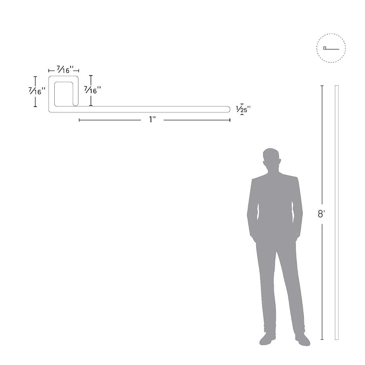 Blanke Essentials Powder-Coated Sugar White 7/16" (11.1mm) Cubeline