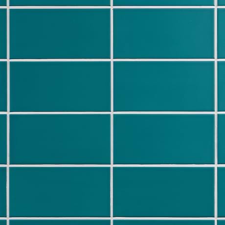 Maddox Teal Blue 4x8 Matte Ceramic Subway Wall Tile by Stacy Garcia