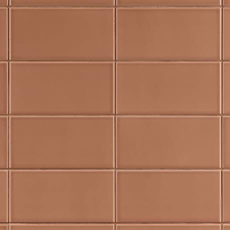 Maddox Terracotta 4x8 Matte Ceramic Subway Wall Tile by Stacy Garcia