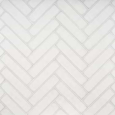 Artblock Bianco White 4x16 Matte Porcelain Tile by Stacy Garcia