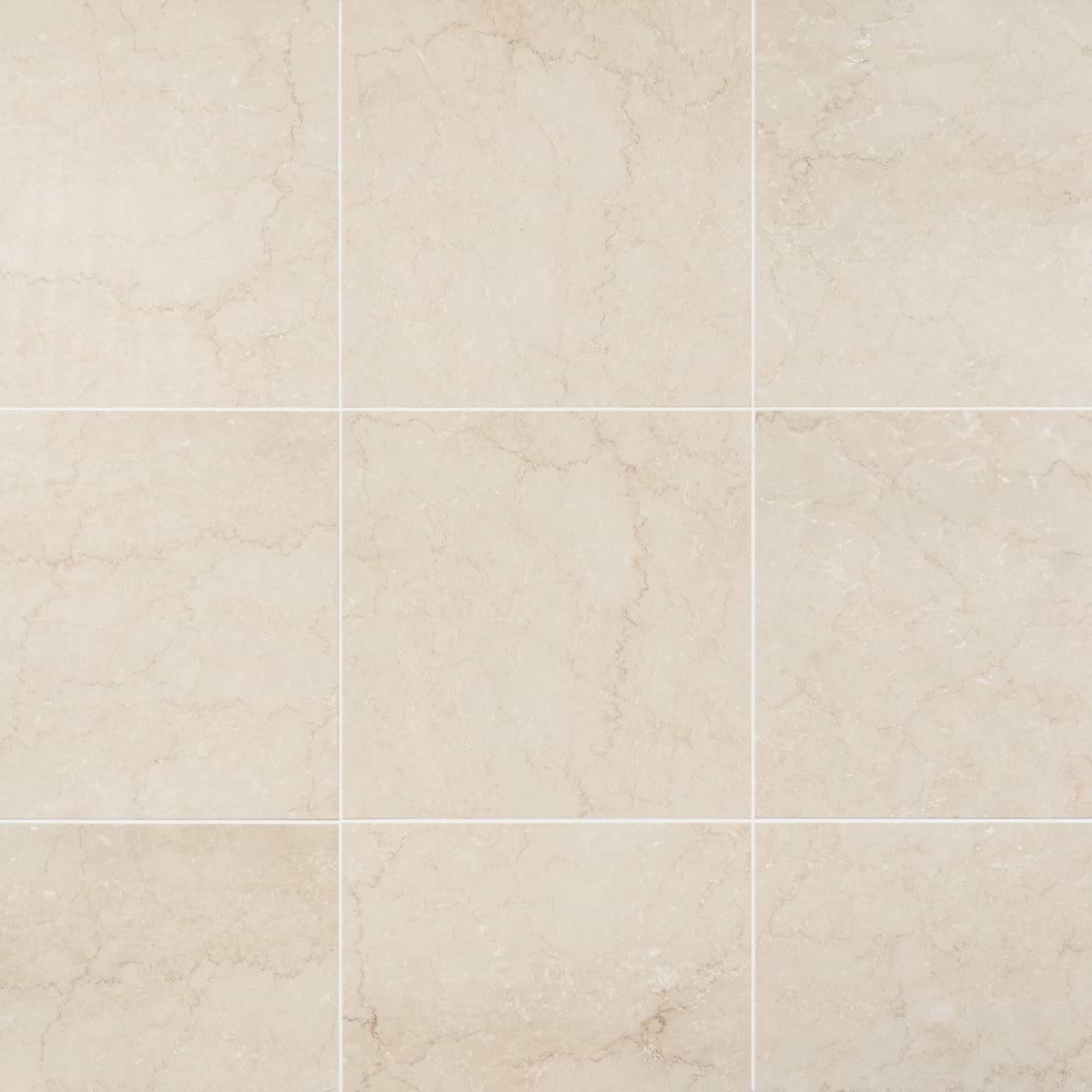 Botticino Extra Light Beige 18x18 Honed Marble Tile