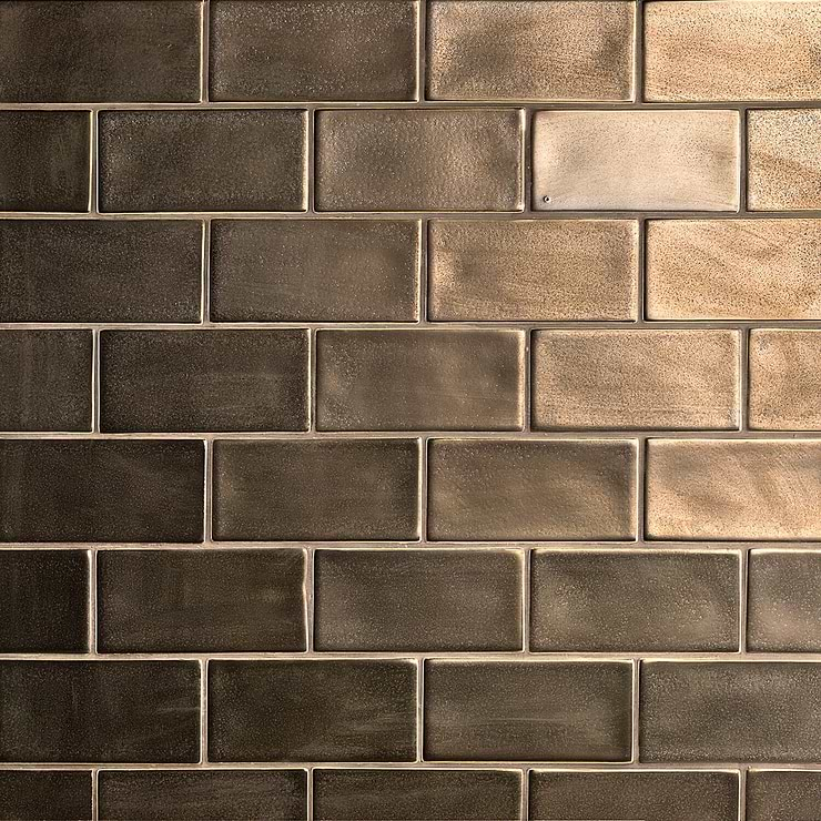 Metallic Look Crackled Glass Tile for Backsplash