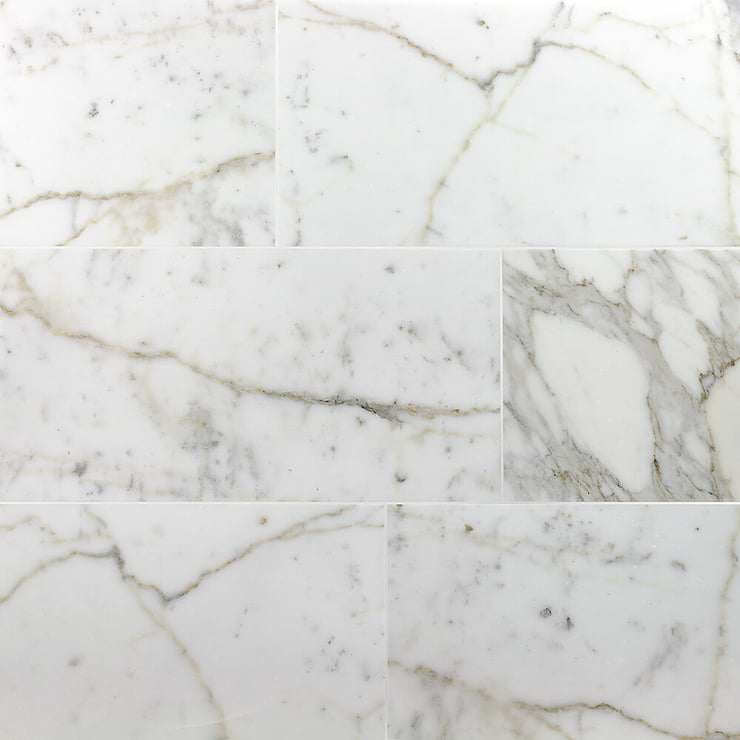 Calacatta 12x24 Polished Marble Tile