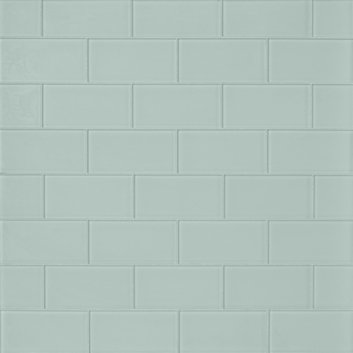 Loft Seafoam 3x6 Frosted Glass Subway Wall Tile 