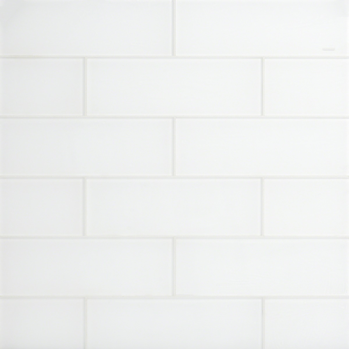 Loft Super White 4x12 Frosted Glass Subway Wall Tile