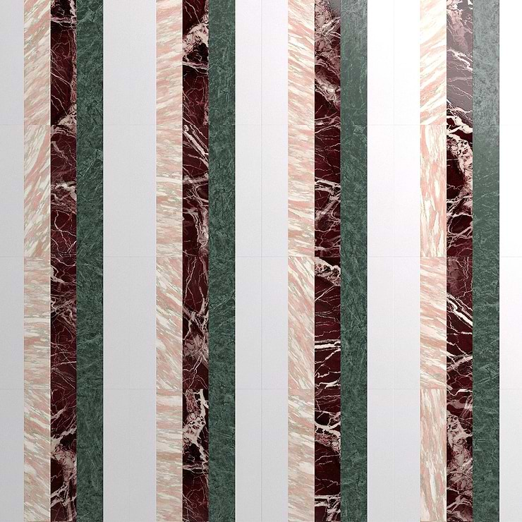 Arc Linear Passion 12x12 Polished Marble by Elizabeth Sutton