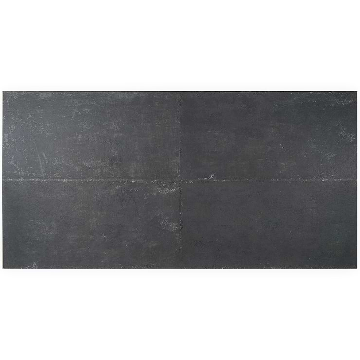 Portrait Black Gold 24x48 Matte Porcelain Tile