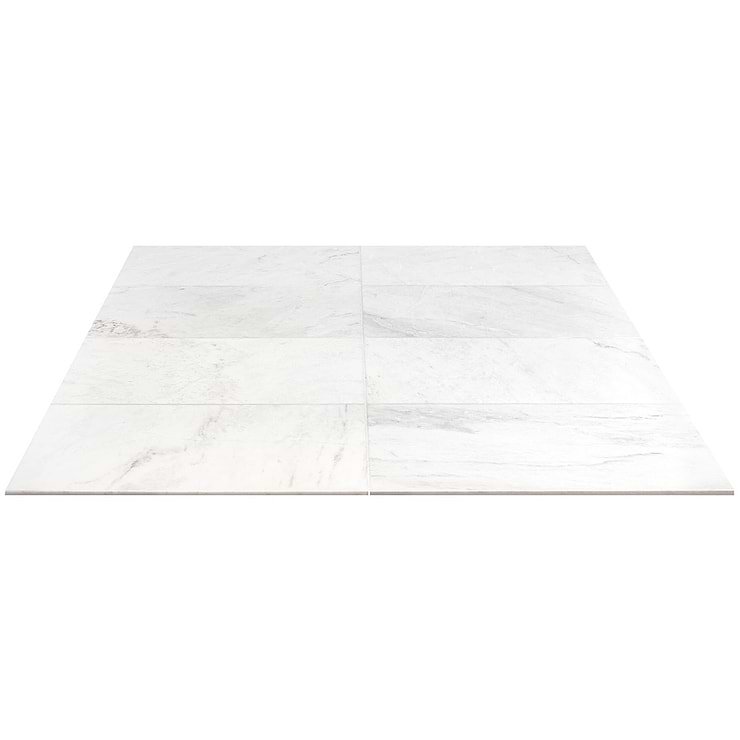 Alaska White 12x24" Honed Marble Tile