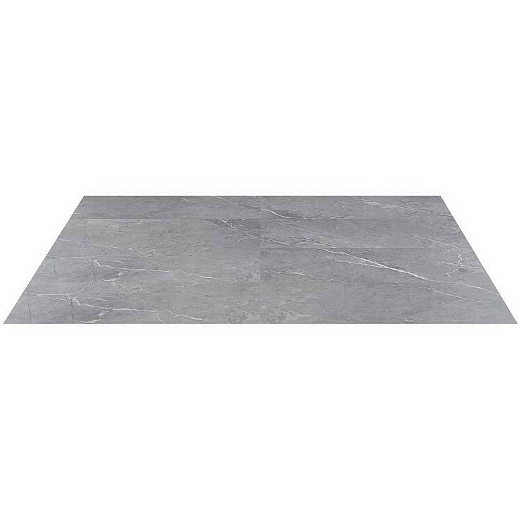 Optoro Chauny Marble Medium Gray 28mil Wear Layer Rigid Core Click 12x24 Luxury Vinyl Tile