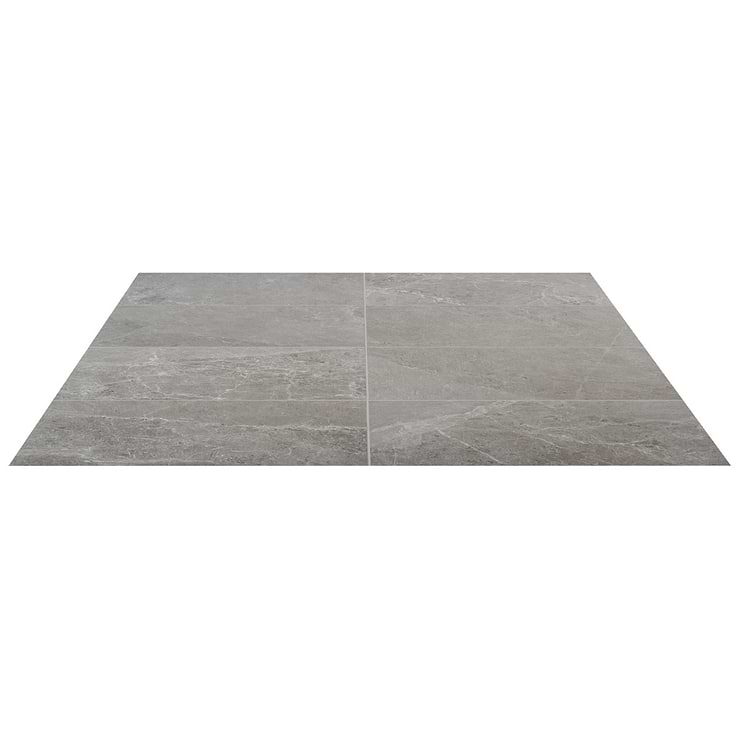 ZenTech Silver Gray 12x24 Matte Porcelain Tile