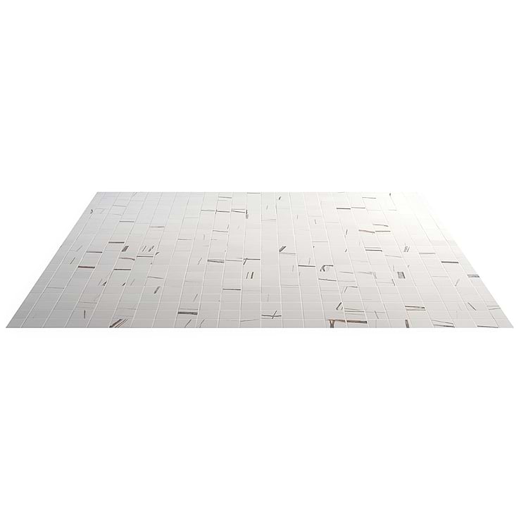 Minera Sahara Blanco White 2x2 Marble Look Matte Mosaic Tile