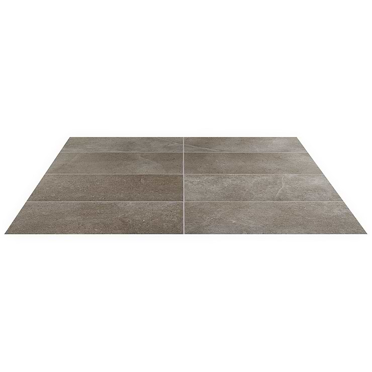 New Rock Tortora Beige 12x24 Chiseled Limestone Look Matte Porcelain Tile 