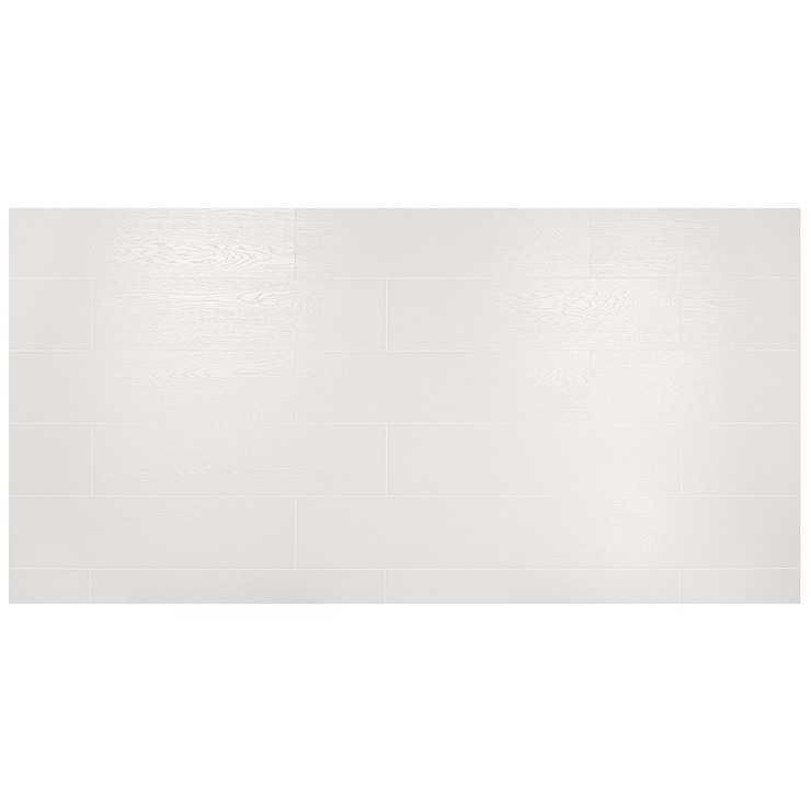 Skoven Blanco 8x36 White Matte Porcelain Wood Look Tile