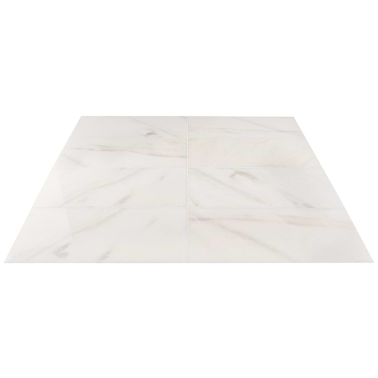 White Onyx 12x24 Polished Marble Tile