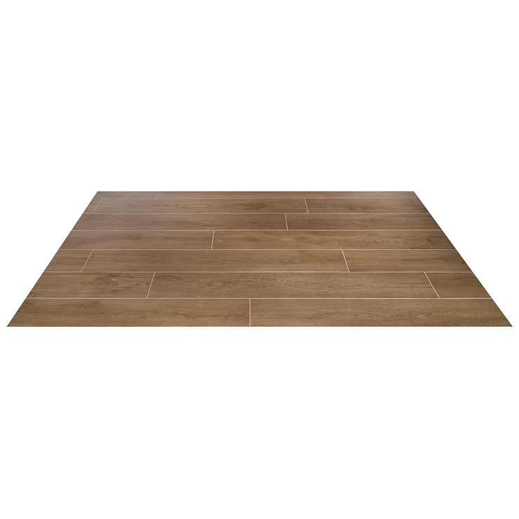 Oaktree Elegant Dark Brown 7x60 XL Wood Look Matte Porcelain Tile