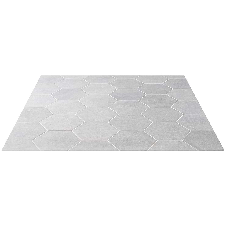 Texstone Gris Gray 9" Matte Porcelain Hexagon Tile