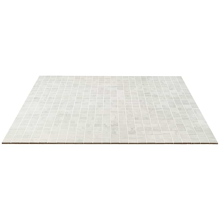 Basic Travertine Cotton White 2x2 Matte Porcelain Mosaic Tile