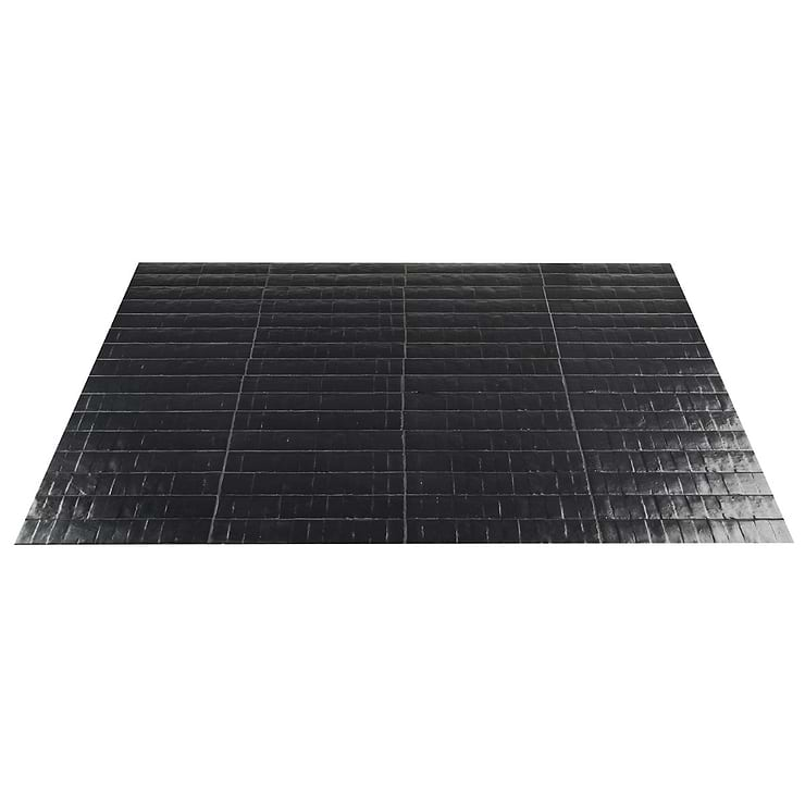 Rework Leather Black 3x12 Matte Porcelain Tile