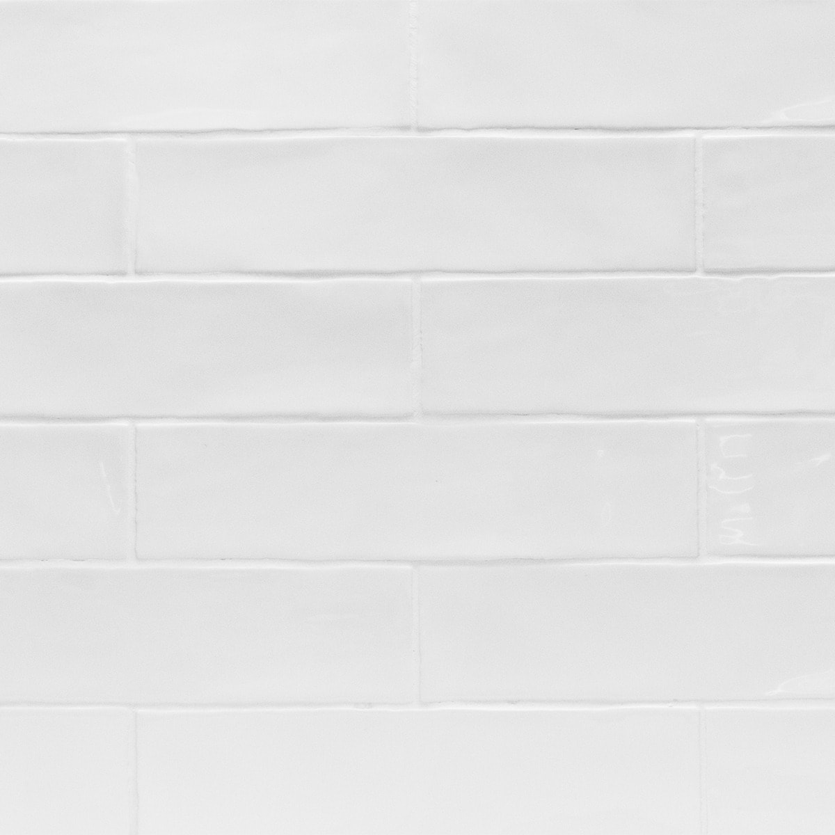 Lancaster Bianco White 3x12 Polished Ceramic Subway Wall Tile