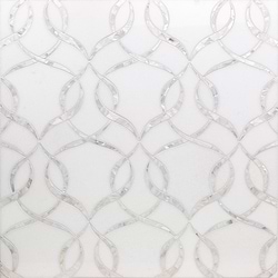 Waterjet Marble + Pearl Tile for Backsplash,Kitchen Wall,Bathroom Wall,Shower Wall