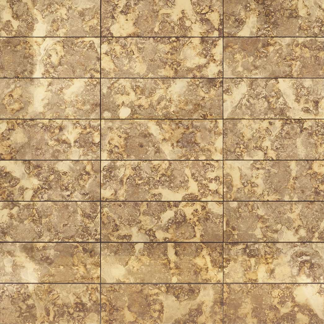 Vilna Oro Gold 6x18 Antique Mirror Subway Wall Tile