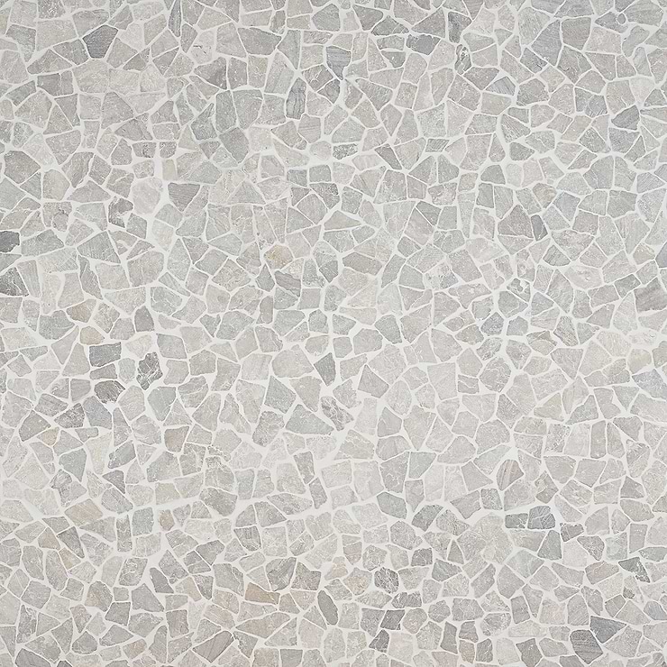 Nature Gray Tumbled Pebble Mosaic